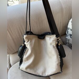 Loewe Flamenco whipstitch Leather bag